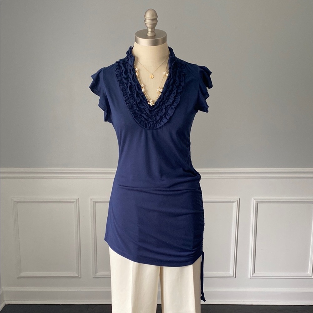 Lilly Lou Ruffle V-Neck Top